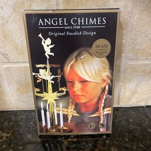 Original Swedish , Carousel and 4 Candles – Scandinavian Spinning Festive Chimes